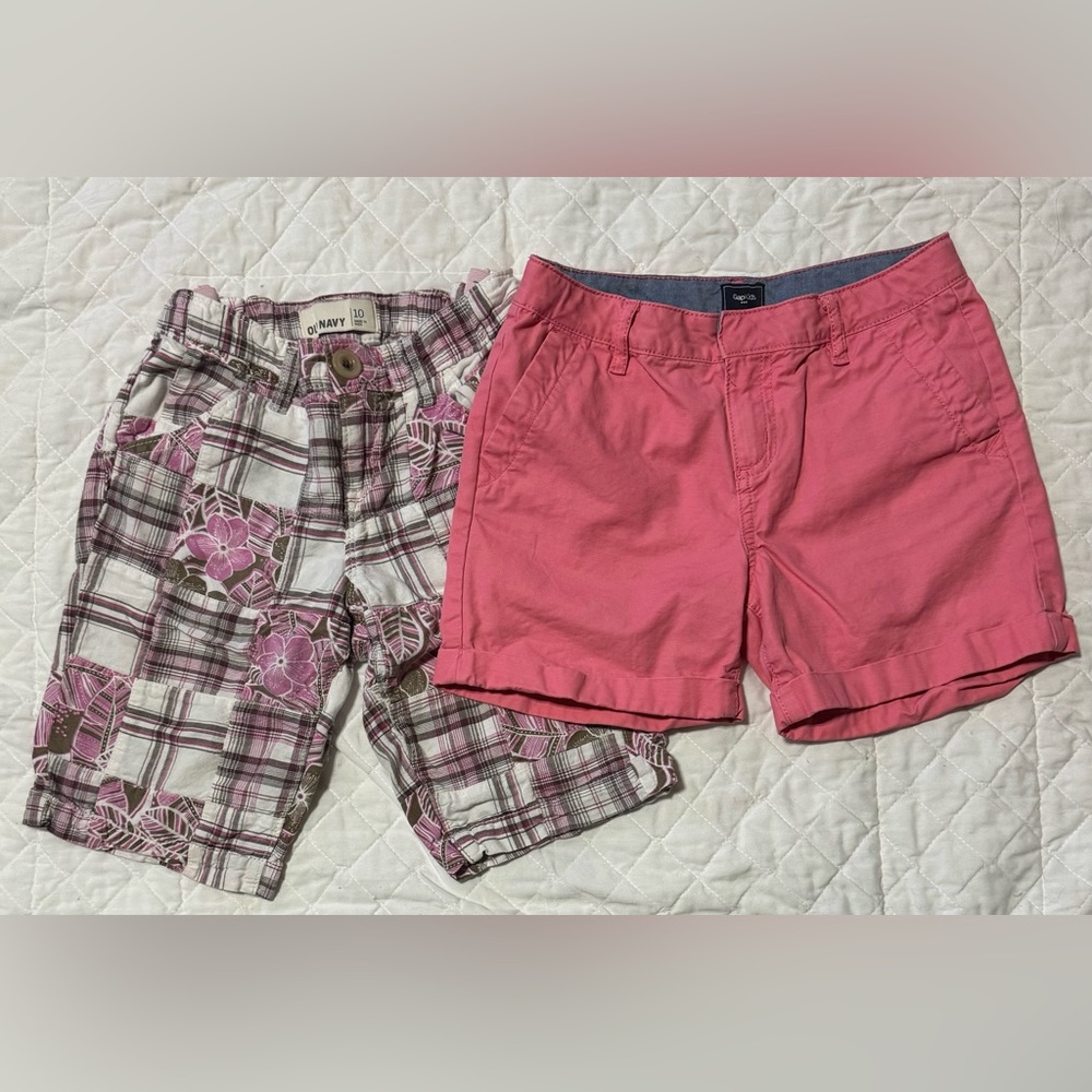 Set of 7 girl’s shorts and pants. Size 10